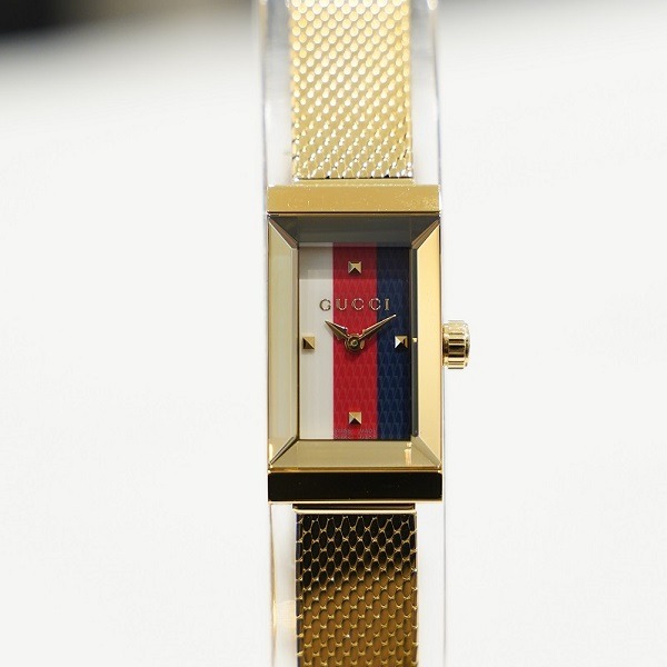구찌 G프레임 여성 메쉬밴드 시계 YA147511 명품시계